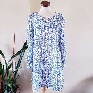 SHEIN Printed Puff Long Sleeve Dress - XL ( US 12) Like NEW